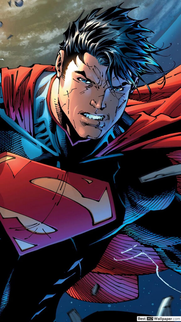 Intense DC Comics Superhero Portrait Mobile Wallpaper