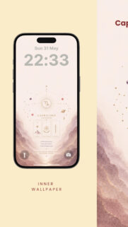 Capricorn Zodiac Astrology & Tarot Manifestation Phone Wallpaper