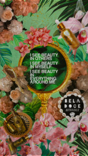 Self Love and Manifestation Aesthetic Spiritual Collage Wallpaper