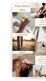 Manifest Your Dreams 2024 Aesthetic Vision Board Inspiration Wallpaper