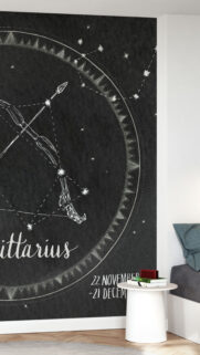 Sagittarius Zodiac Constellation Spiritual Fire Sign Minimalist Wallpaper