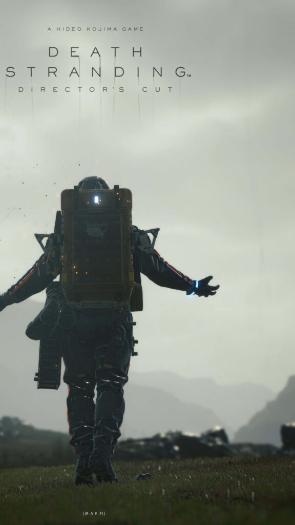 Sam Bridges Walking in Death Stranding Director's Cut Mobile Wallpaper