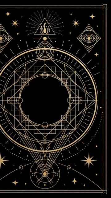 Sacred Geometry Mandala for Energetic Alignment and Manifestation Wallpaper
