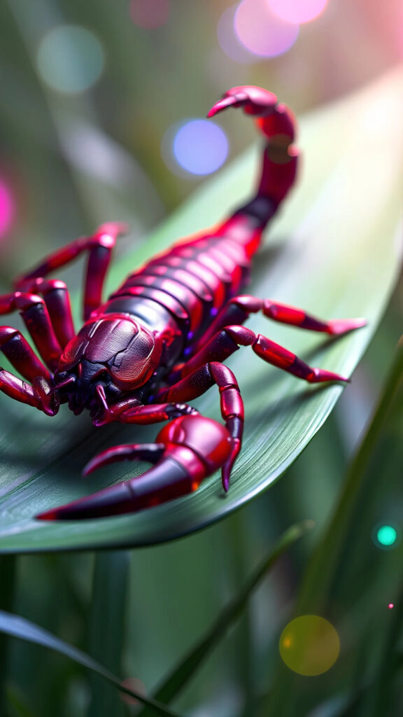 Mystical Red Scorpio Zodiac Sign Energy and Transformation Wallpaper