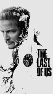 Joel Miller The Last of Us Minimalist Monochrome Mobile Wallpaper