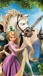 Rapunzel and Maximus from Tangled Mobile Wallpaper
