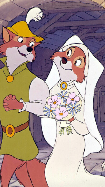 Robin Hood and Maid Marian Wedding Mobile Wallpaper