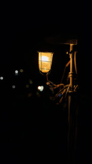 Glowing Vintage Work Light Vertical Mobile Wallpaper