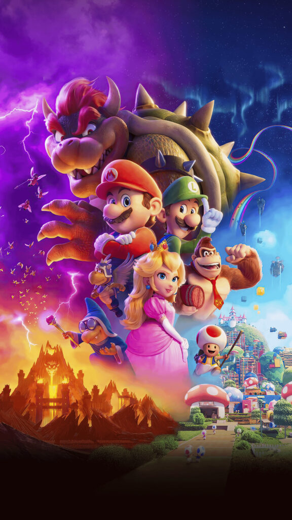 Super Mario Bros Movie Cinematic Characters Mobile Wallpaper