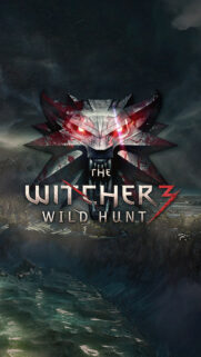 The Witcher 3 Wolf Medallion Dark Fantasy Mobile Wallpaper