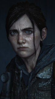 Ellie Williams Intense Portrait 4K Mobile Wallpaper