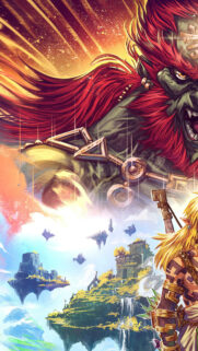 Ganondorf and Link Fantasy Legend Mobile Wallpaper