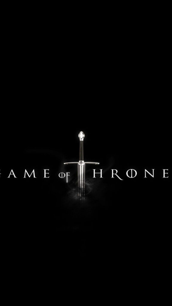Minimalist Game of Thrones Sword Mobile Wallpaper