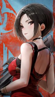 Ada Wong Resolute Stance 4K Mobile Wallpaper