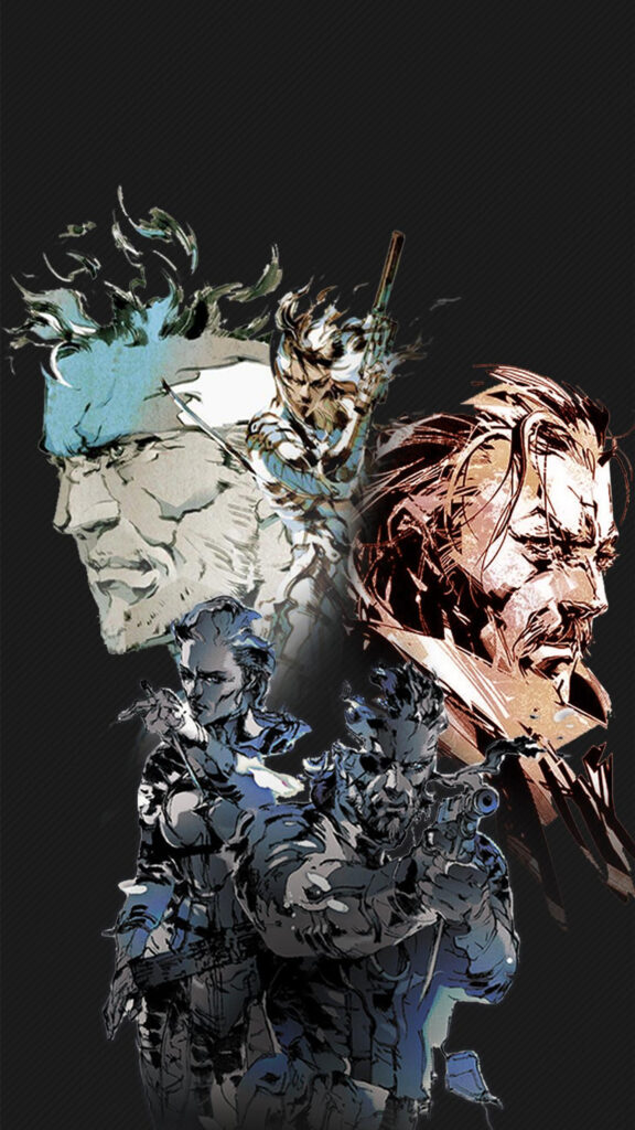 Metal Gear Solid Character Collage Mobile Wallpaper