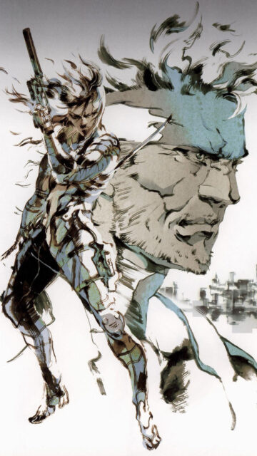 Metal Gear Solid Raiden and Solid Snake Mobile Wallpaper