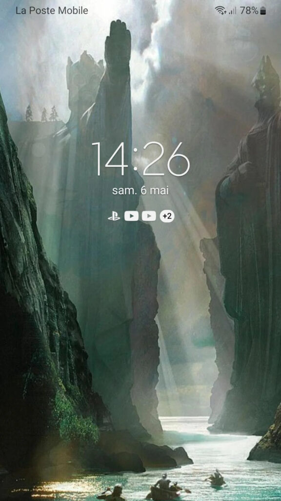 The Argonath from The Lord of the Rings Mobile Wallpaper