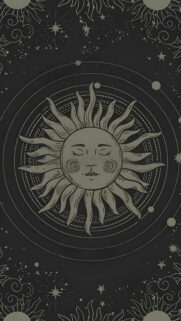 Mystical Celestial Sun Energy and Sacred Geometry Spiritual Art Wallpaper