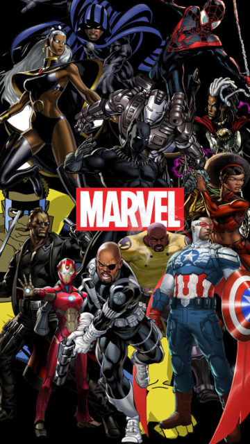 Marvel African American Superheroes Mobile Wallpaper