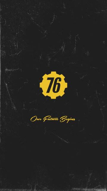 Fallout 76 Minimalist Style Mobile Wallpaper