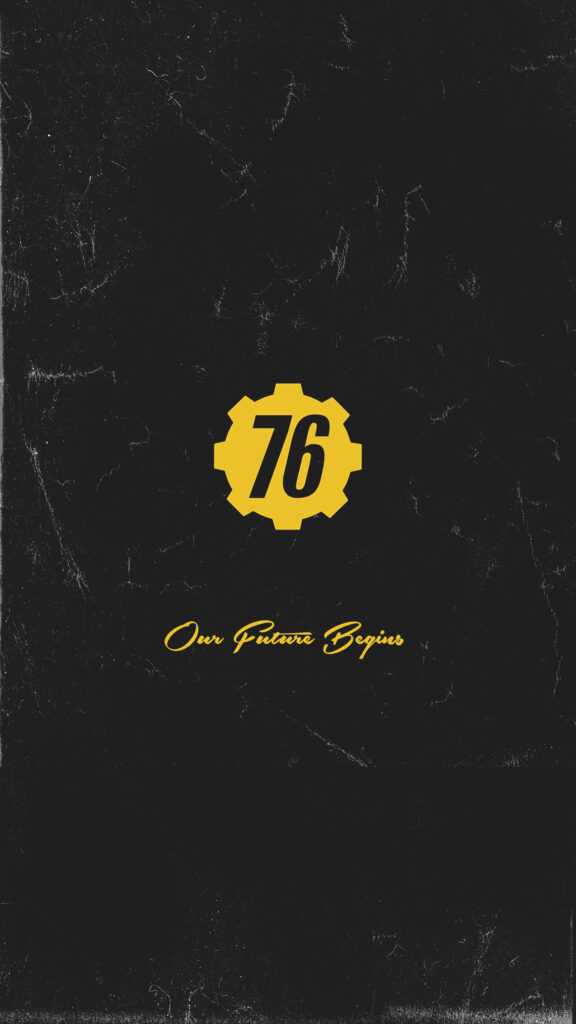 Fallout 76 Minimalist Style Mobile Wallpaper