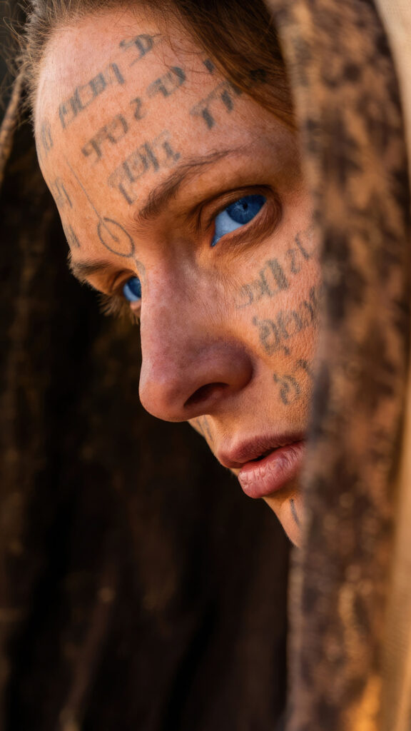 Close-up Portrait of Lady Jessica from Dune Mobile Wallpaper