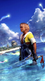 Tidus from Final Fantasy X Phone Wallpaper, Mobile Wallpaper