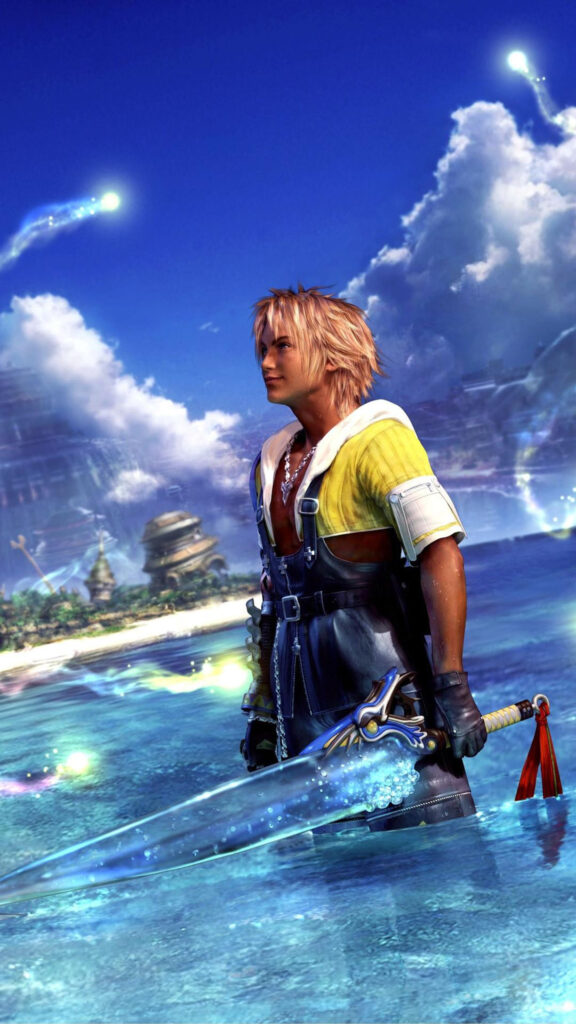 Tidus from Final Fantasy X Phone Wallpaper, Mobile Wallpaper