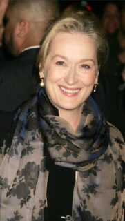 Meryl Streep Elegant Portrait Mobile Wallpaper