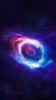 Cosmic Eye Galaxy Celestial Energy and Spiritual Awakening Wallpaper
