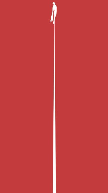 Minimalist Abstract Human Silhouette Mobile Wallpaper