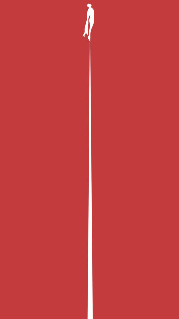 Minimalist Abstract Human Silhouette Mobile Wallpaper