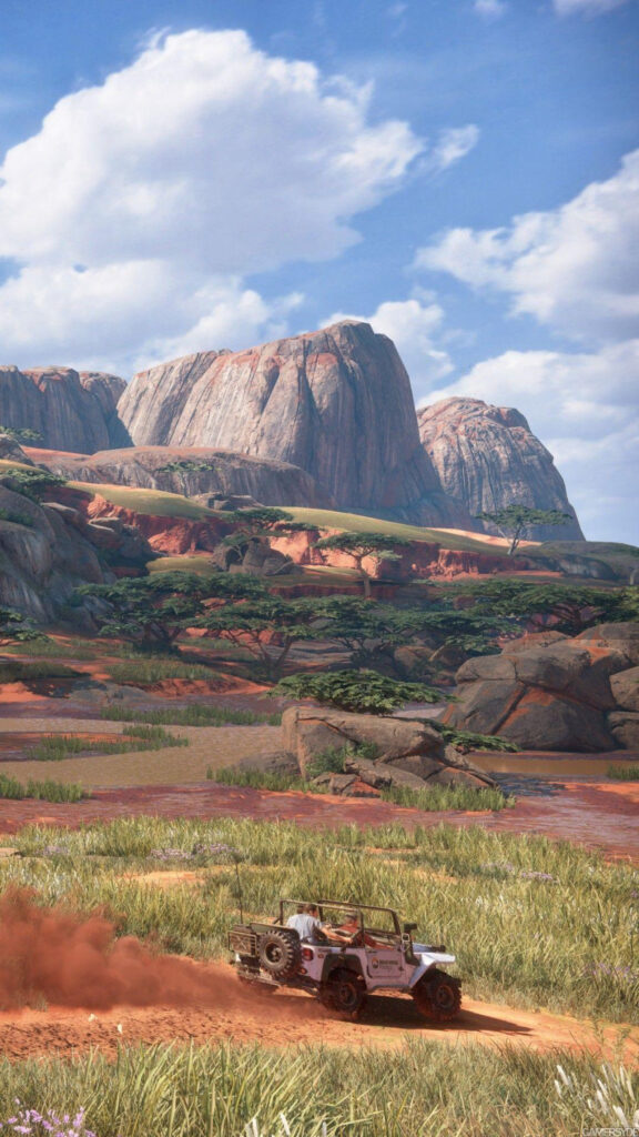 Uncharted 4 Open World Savanna Mobile Wallpaper