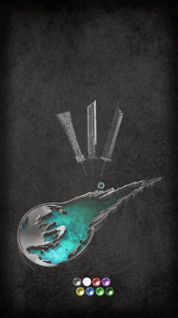 Final Fantasy VII Cloud's Buster Swords Mobile Wallpaper