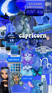 Capricorn Earth Sign Aesthetic Zodiac and Manifestation Phone Wallpaper