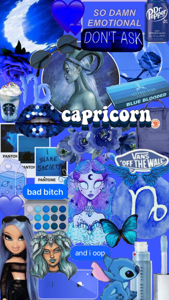 Capricorn Earth Sign Aesthetic Zodiac and Manifestation Phone Wallpaper