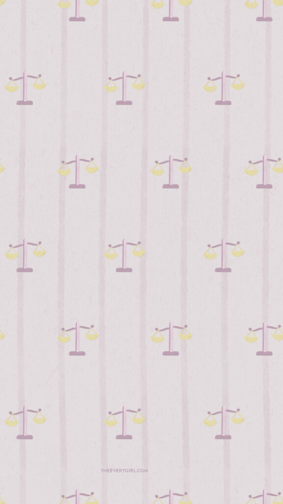 Libra Zodiac Sign Balance and Harmony Aesthetic Phone Wallpaper