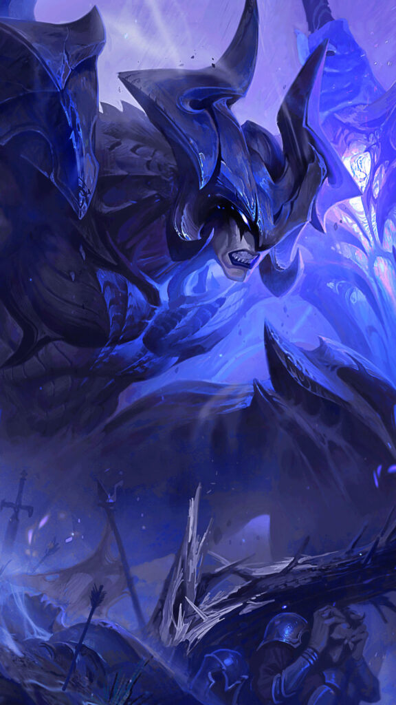 Aatrox League of Legends Combat Mobile Wallpaper
