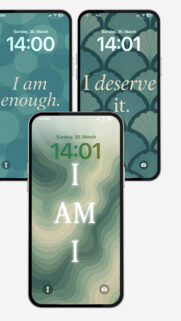 Positive Affirmations and Manifestation Daily Reminder Phone Wallpaper