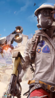 Futuristic Scavenger Combat Mobile Wallpaper