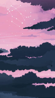 Gemini Zodiac Constellation Aesthetic Sky Art Mobile Wallpaper