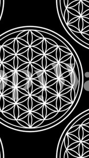 Sacred Geometry Flower of Life Spiritual Energy Pattern Wallpaper