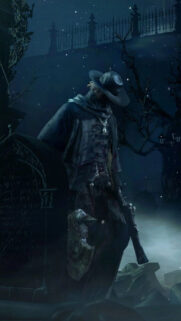 Dark Gothic Hunter Portrait Mobile Wallpaper