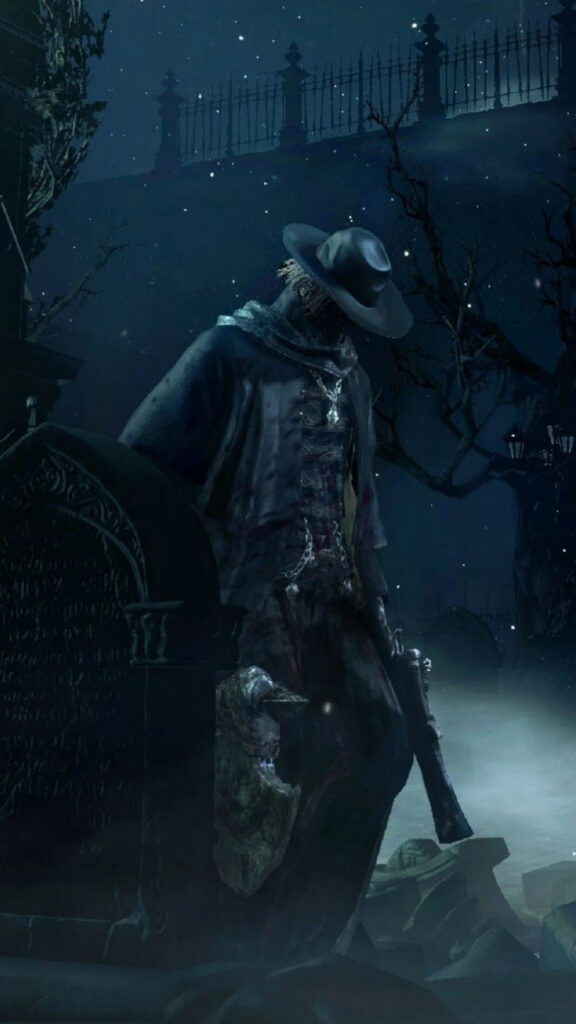 Dark Gothic Hunter Portrait Mobile Wallpaper