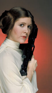 Iconic Princess Leia Portrait for Mobile Wallpaper