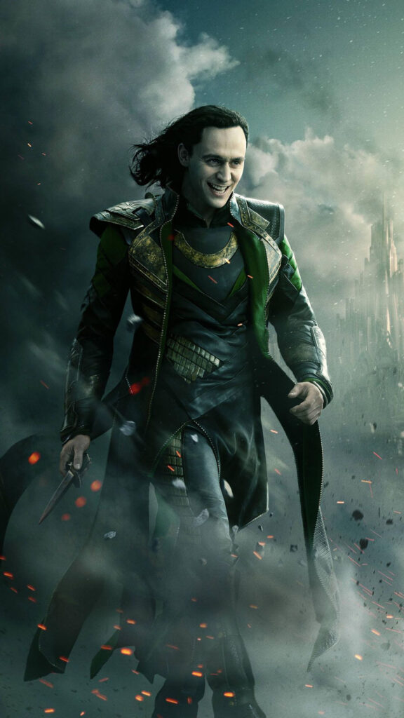 Tom Hiddleston as Loki from Thor: The Dark World Mobile Wallpaper
