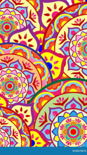 Vibrant Colorful Mandala Spiritual Energy and Meditation Art Wallpaper