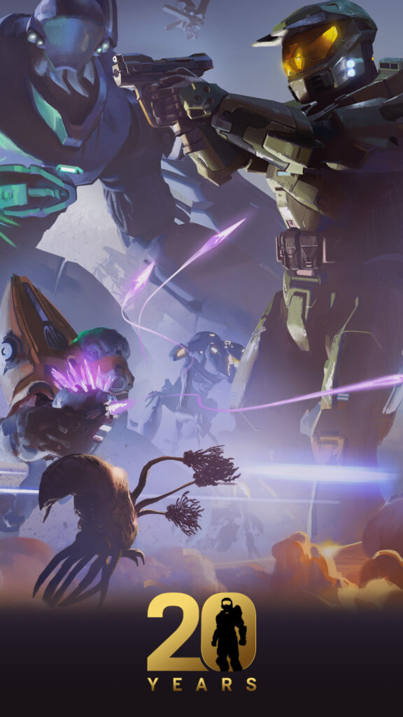 Halo 20th Anniversary Master Chief Mobile Wallpaper