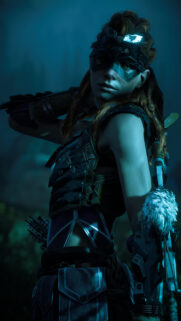 Aloy Horizon Zero Dawn Combat Gear Mobile Wallpaper