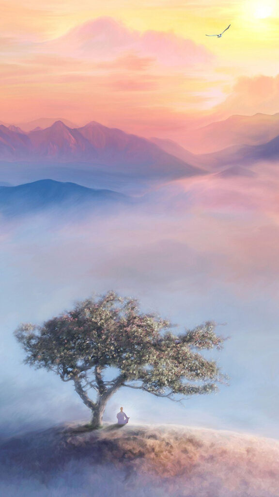 Zen Meditation Soul Growth and Inner Peace Spiritual Wallpaper